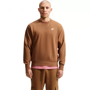 Hanorac bărbați Nike Club FT, maro deschis, FN3888 270 2XL