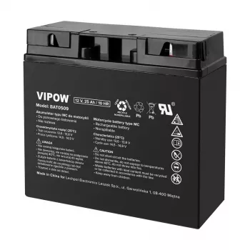 Acumulator VIPOW tip MC pentru motociclete 12V 25Ah