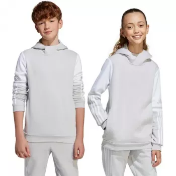 Hanorac copii adidas Squadra 25 Sweat Hoody gri JD4808 152cm