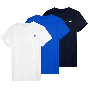 Men's T-shirt 4F M4479 white, blue, navy 4FWSS26TTSHM4479 90S S