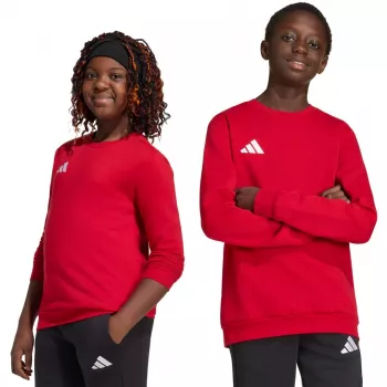 Hanorac copii adidas Entrada 26 Sweat Top roșu JZ6556 128cm