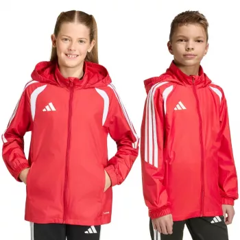 Geacă copii adidas Tiro 26 League Windbreaker roșu JY9724 152cm
