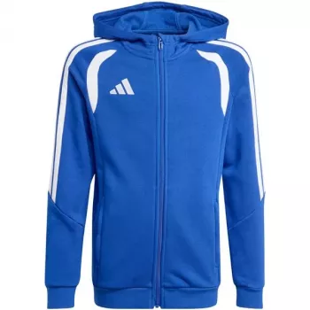 Hanorac copii adidas Tiro 26 League Sweat Full Zip Hoodie albastru KF9102 164cm