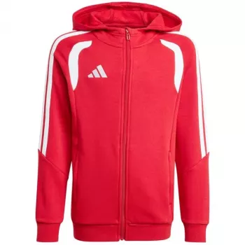 Hanorac copii adidas Tiro 26 League Sweat Full Zip Hoodie roșu KF9101 164cm