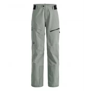 Pantaloni de schi Ortovox Ravine Free 3L pentru damă, verde salvie, mărimea S