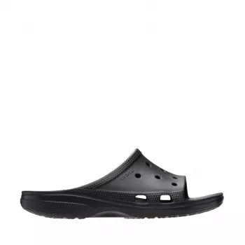 Papuci de plajă Crocs Saturday Slide pentru bărbați, negri, 213298-001, mărimea 45-46