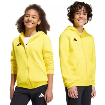 adidas Entrada 26 Full Zip Hoodie children's sweatshirt yellow KH1777 128cm