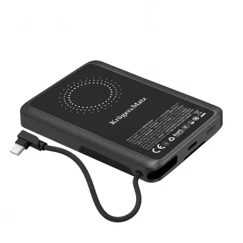 Baterie externă KRUGER & MATZ KM0916 10000 mAh cu Quick Charge 3.0 și Power Delivery 3.0, neagră