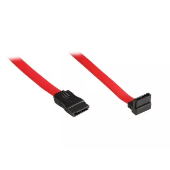 Cablu de date EXSYS SATA III cu conector în unghi, 0,5 m, roșu EX-K3605