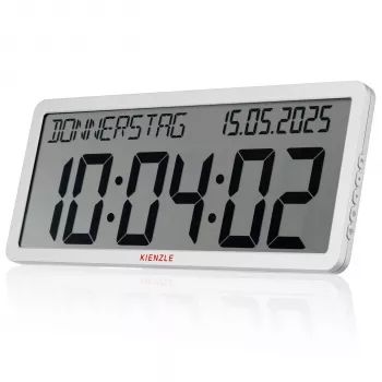 KIENZLE Radio Wall Clock with Date Display White
