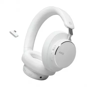 Căști wireless over-ear AKG N9 Hybrid cu ANC adaptiv, Bluetooth 5.3 - albe