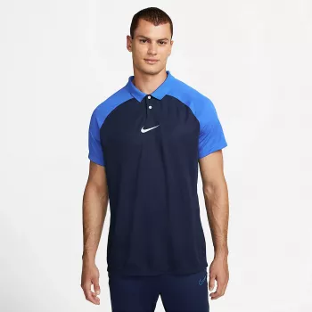 Tricou polo bărbați cu mânecă scurtă Nike Academy Pro, obsidian/alb M