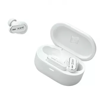 Căști in-ear wireless cu anulare a zgomotului AKG N5 Hybrid albe Bluetooth 5.3