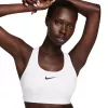 Bustieră sport Nike Swoosh Medium Support, albă, XL