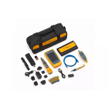 Set tester de cabluri Ethernet industrial și de rețea Fluke LIQ-KIT-VFL-FBRLRT cu VFL și power meter pentru fibră optică 5584503