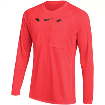 Tricou de fotbal cu mânecă lungă Nike Dri-FIT Referee III pentru bărbați, coral, 2XL