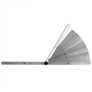 Set lere metrice Facom 804.L, 19 lame, 0,04-1,00 mm, lungime 150 mm, rotunde
