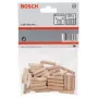 Dibluri din lemn Bosch, 6 mm x 30 mm, 50 bucăți, 2607000444