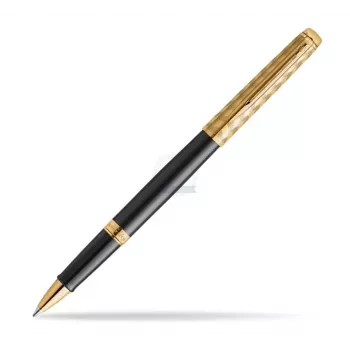 Pix roller Waterman Hemisphere - fin, negru lucios cu accente cromate, cutie cadou 2225136