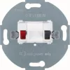 Priză de conectare pentru difuzor Hager WDF4800PW1, 1 modul, alb polar mat