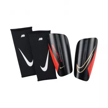 Apărători tibie pentru fotbal Nike Mercurial Lite, negru/roșu, DN3611 014, L