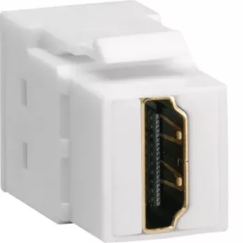 Hager Keystone Module universalVZ20HS HDMI Female to HDMI Female 180° White