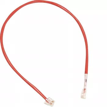 Cablu patch Hager ZZ12LMN200, 2x RJ12, roșu, 2m