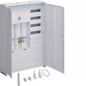 Dulap complet de contorizare Hager universZ 1100x800x205mm, trifazat, 2 locuri de contor, APZ, alb ZB333Q25ENT