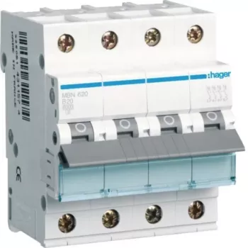 Întrerupător automat de protecție Hager MBN620 3P+N B-20A 6kA
