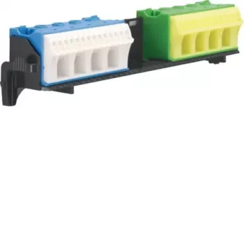 Bloc de borne PE/N Hager cu suport 2x18 Quick-Connect FZ382