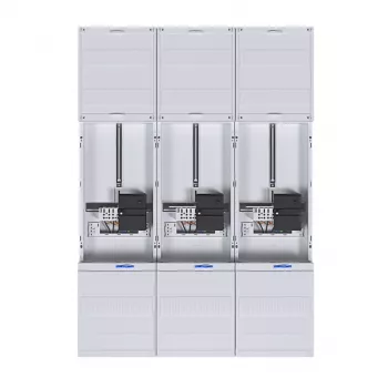HAGER Complete Metering Field ZL33W4N, 3-Phase, 3-Point, 1050mm, 3-Field
