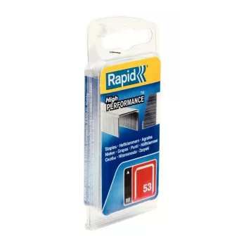 Capse din sârmă fină Rapid nr. 53, lungime picior 12 mm, oțel galvanizat, pachet de 2500 40109505
