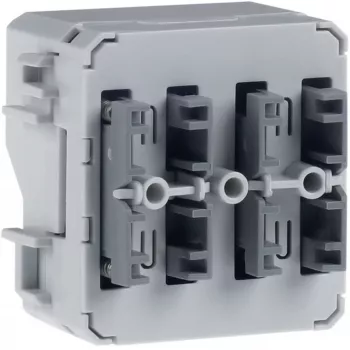 Modul cu buton KNX Secure Hager WNT304 cu 2 posturi, montaj aparent