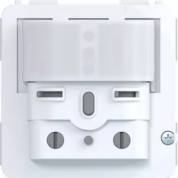 Detector de mișcare HAGER WAN1061 de montaj îngropat, înălțime de instalare 1,1 m, PIR, 180°, alb