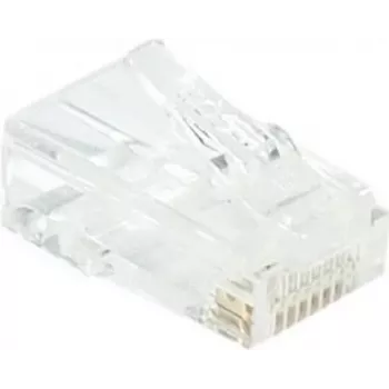 Conector modular RJ45 EXERTIS CONNECT Cat. 6 UTP pentru cablu flexibil, transparent, pachet de 10 920560