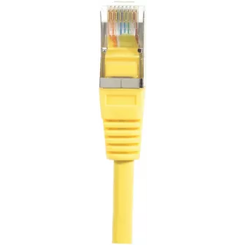Cablu patch EXERTIS CONNECT CAT.6 F/UTP, galben, 0,5 m, slim cu protecție anti-agățare a clemei 842051