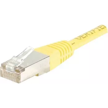 Cablu patch EXERTIS CONNECT Cat6 F/UTP, galben, 2,0 m, slim cu protecție la îndoire 842201