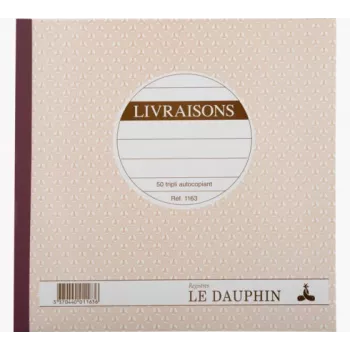 Bloc livrări Le Dauphin, 210 x 210 mm, triplicat (1163D) - 1 buc. (1163D)