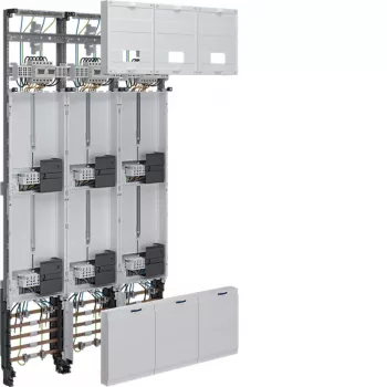 Hager universZ Complete Metering Field 1350x750mm 3-Phase 6 Meter Positions 10 mm² with Disconnect Function ZL53W8NT