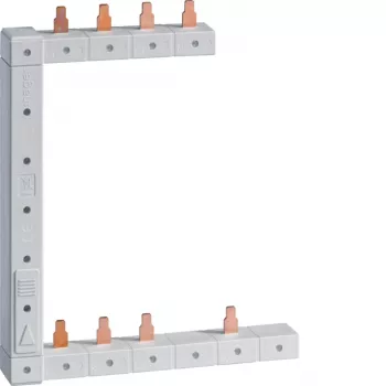 Bară de fază verticală HAGER KCF863L stânga, 2 rânduri, 3P+N, 63A