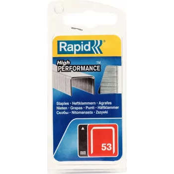 Capse din sârmă fină RAPID TOOLS tip 53 6 mm din oțel galvanizat, pachet de 1250 40109502