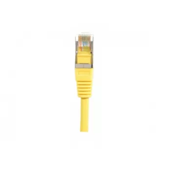 Cablu patch EXERTIS CONNECT Cat.5e F/UTP, galben, 0,5 m, slim cu protecție la îndoire 847161