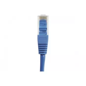 Cablu patch EXERTIS CONNECT Cat.6 U/UTP, RJ45, albastru, 20 m, cu protecție anti-agățare a clemei 246762