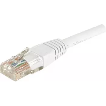 Cablu patch EXERTIS CONNECT CAT.6 U/UTP, 2m, alb, RJ45, cu protecție a clemei 246785