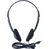 Cască on-ear Exertis Connect cu microfon, jack 3,5 mm, negru (059204)