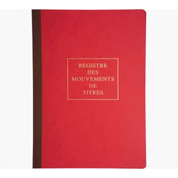 Registru de mișcări ale valorilor mobiliare Le Dauphin 90120D - cusut, 100 pagini, 24 x 32 cm, verde