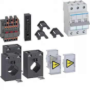 HAGER ZY2505LM Current Transformer Kit 250/5 A, Class 1, 2.5 VA