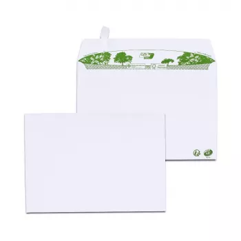 Plic GPV ERAPure 3303 C5 (162 x 229 mm), fără fereastră, 80 g/m², 100% hârtie reciclată, alb, fără clor