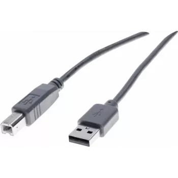 Cablu Exertis Connect USB 2.0 Type-A tată la Type-B tată, 3 m, gri 532409