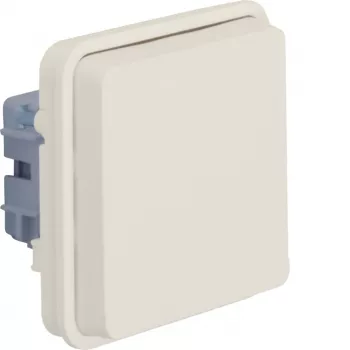 Modul priză Schuko Hager WNA140B, alb polar